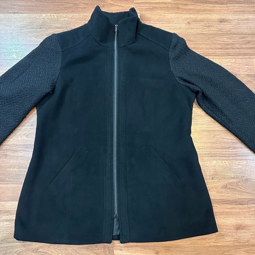 Faded Glory Full Zip Jacket Black | Women Size XL 16-18 - Picture 2 of 16